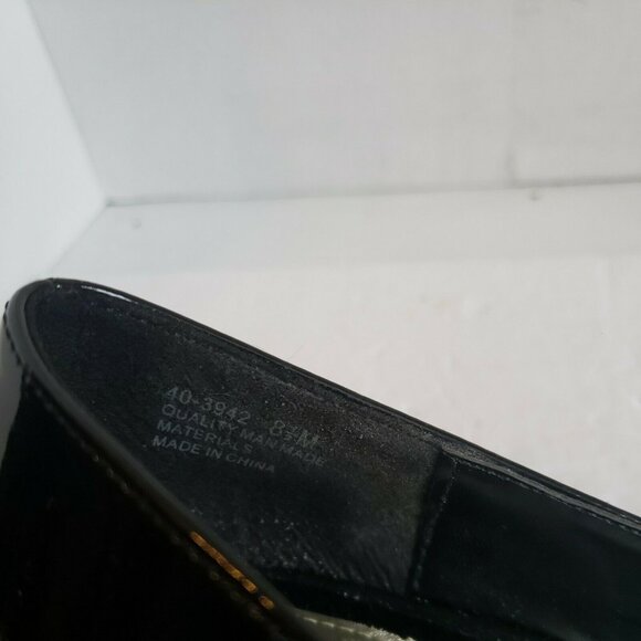 Easy Street Womens Black Open Toe Slip On Ballet Block Heels Size 8.5 - Picture 6 of 6